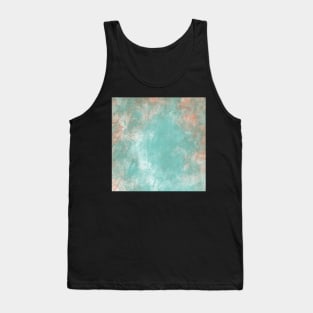 Grungy Turquoise background Tank Top